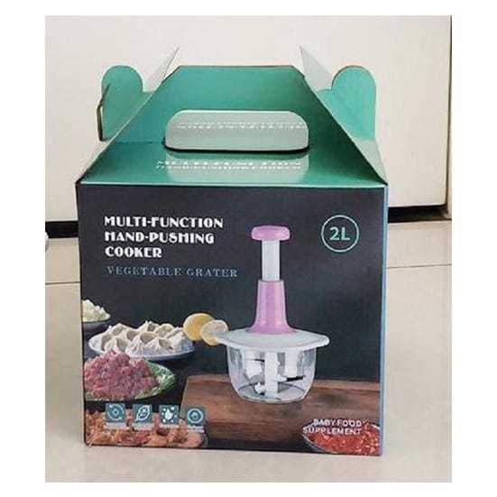 Stainless Steel 1.5L Multi-Function Hand Press Vegetable Cutter