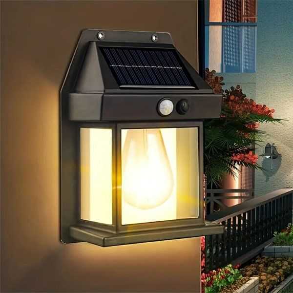 Solar Sensor Wall Light with Motion Detection – Waterproof LED Lamp