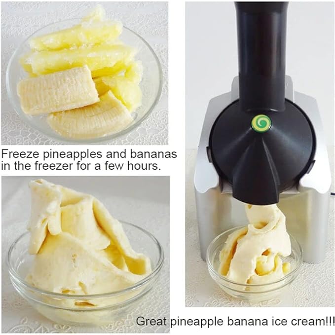 Dessert Frozen Black and Gray Ice Cream Maker