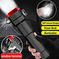 High Power LED Flashlight with Power Bank & Emergency Window Hammer