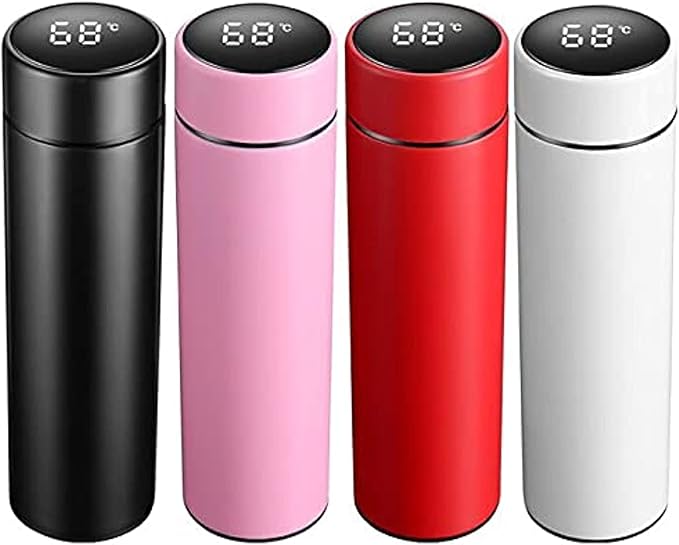 500ml Vacuum Flask with LED Temperature Display – Hot & Cold Bottle
