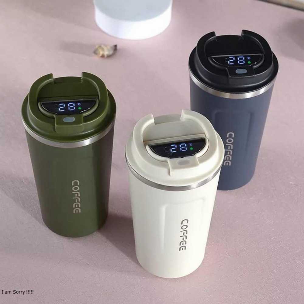 Stainless Steel Vacuum Flask with LED Temperature Display