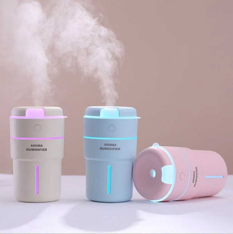 USB Rechargeable Air Humidifier with LED Night Light