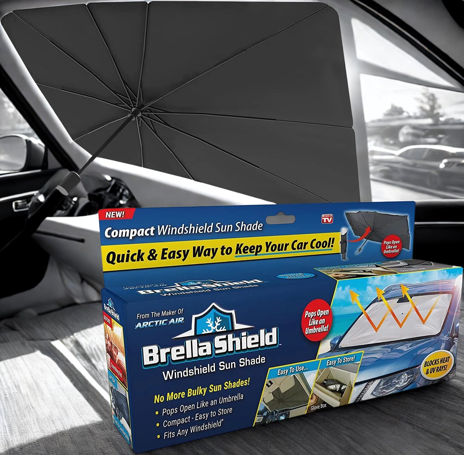 Car Windshield Sun Shade – Heat & UV Protection