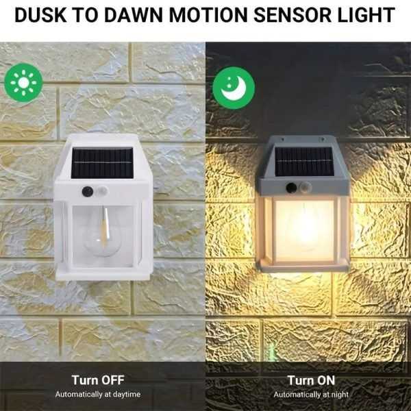 Solar Sensor Wall Light with Motion Detection – Waterproof LED Lamp