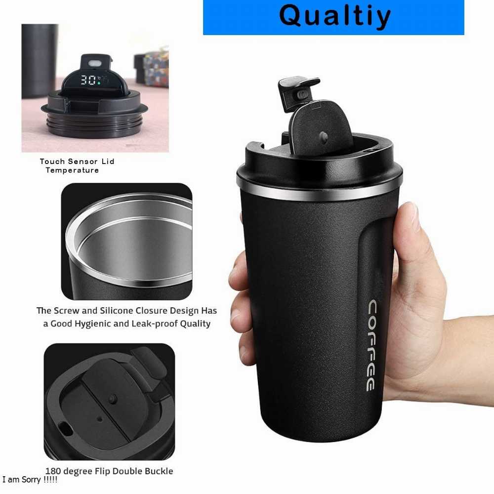 Stainless Steel Vacuum Flask with LED Temperature Display