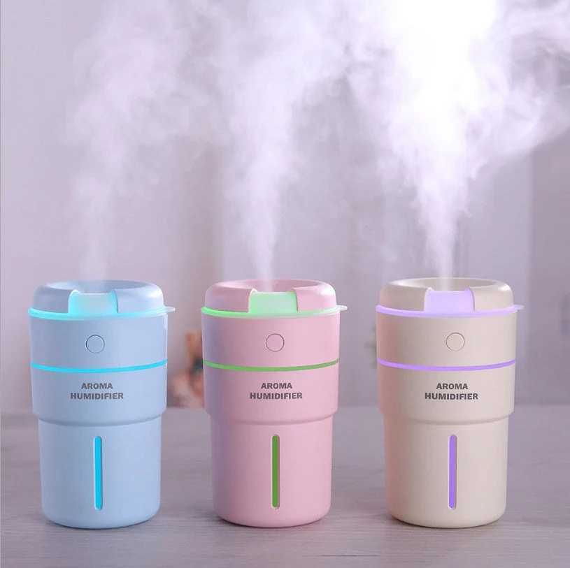 USB Rechargeable Air Humidifier with LED Night Light