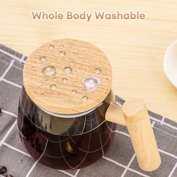 Rechargeable Self-Stirring Coffee Mug 400ml – Automatic Mixing Cup