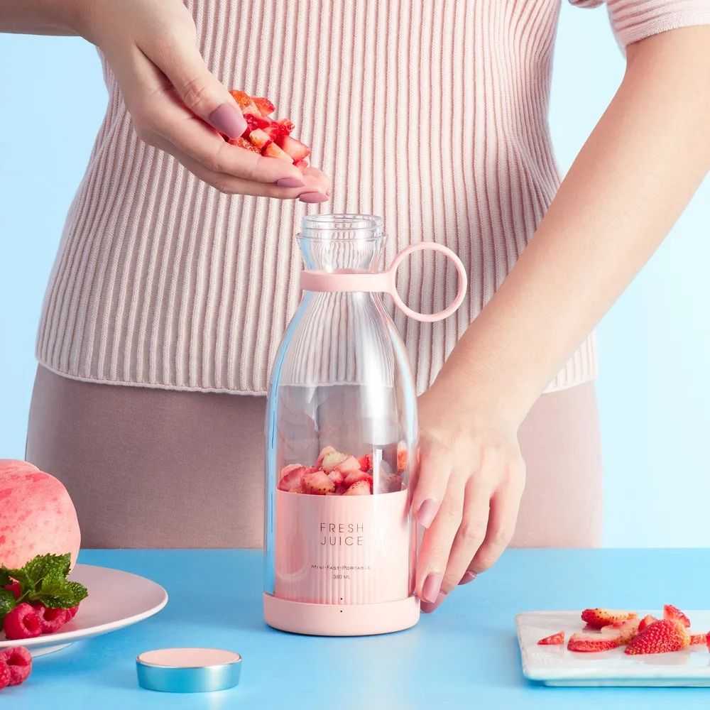 Portable USB Rechargeable Blender Bottle – Smoothie Maker 380ml