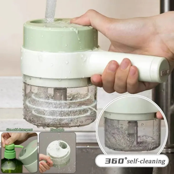 Portable Wireless Vegetable Chopper – USB Rechargeable Cutter Set