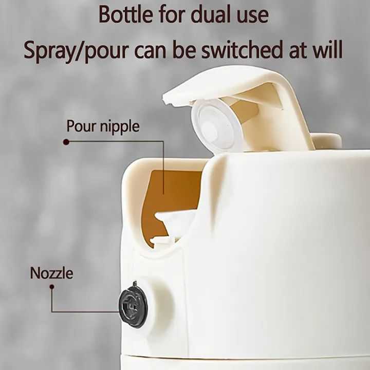 2-in-1 Oil Sprayer Bottle for Cooking – Glass Oil Dispenser