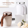 380ml Automatic Self-Stirring Coffee Mug with Lid – One-Touch Mixing