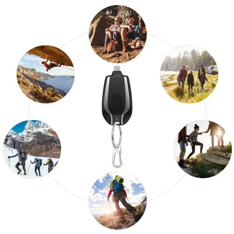 Mini Keychain Power Bank 1200mAh – Portable Emergency Charger