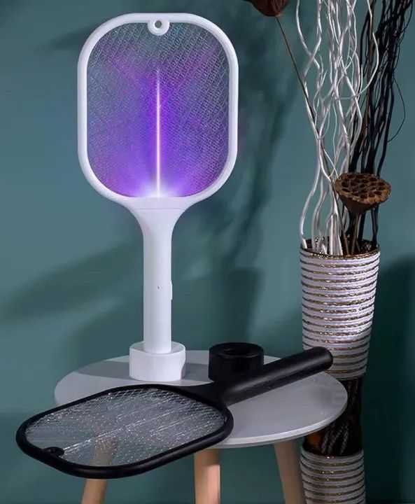2-in-1 Rechargeable Mosquito Killer Lamp & Electric Racket – Smart UV Insect Zapper
