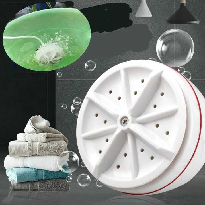 Portable Mini Washing Machine with Ultrasonic Turbo Cleaning