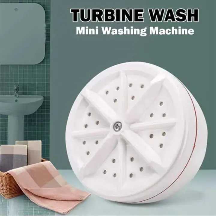 Portable Mini Washing Machine with Ultrasonic Turbo Cleaning