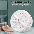 Portable Mini Washing Machine with Ultrasonic Turbo Cleaning