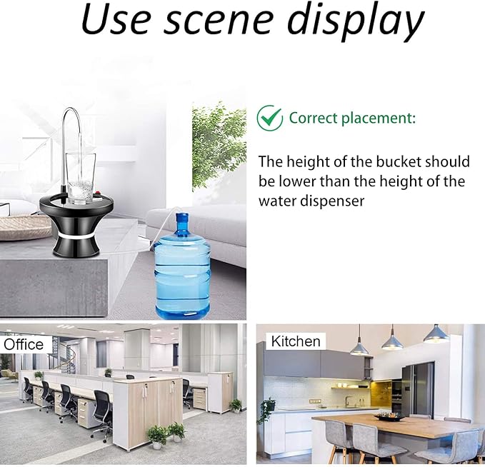 Automatic Electric  Water Bottle Pump-Easy One-Touch Dispensing