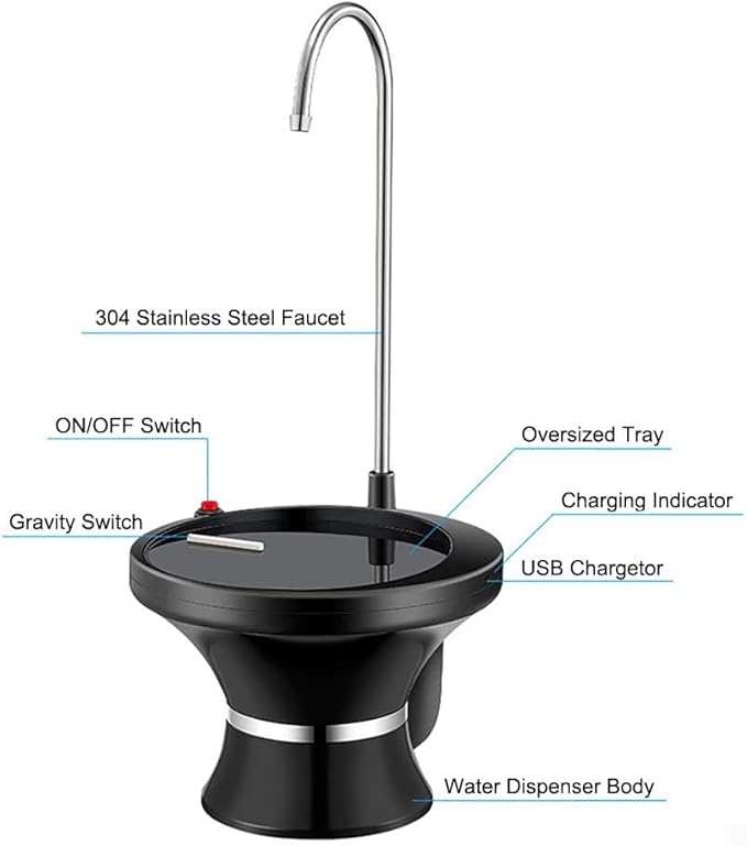 Automatic Electric  Water Bottle Pump-Easy One-Touch Dispensing