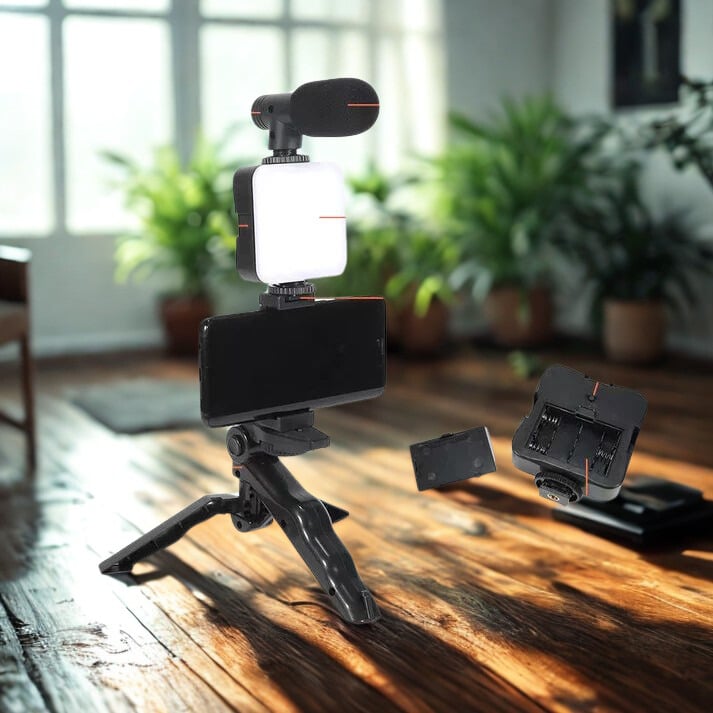 Smartphone & Camera Vlogging Studio Kit – Complete Content Creator Setup