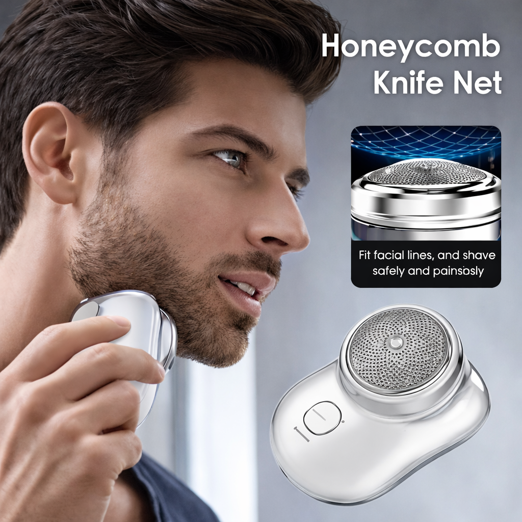 Rechargeable Mini Electric Shaver for Men – Portable & Powerful
