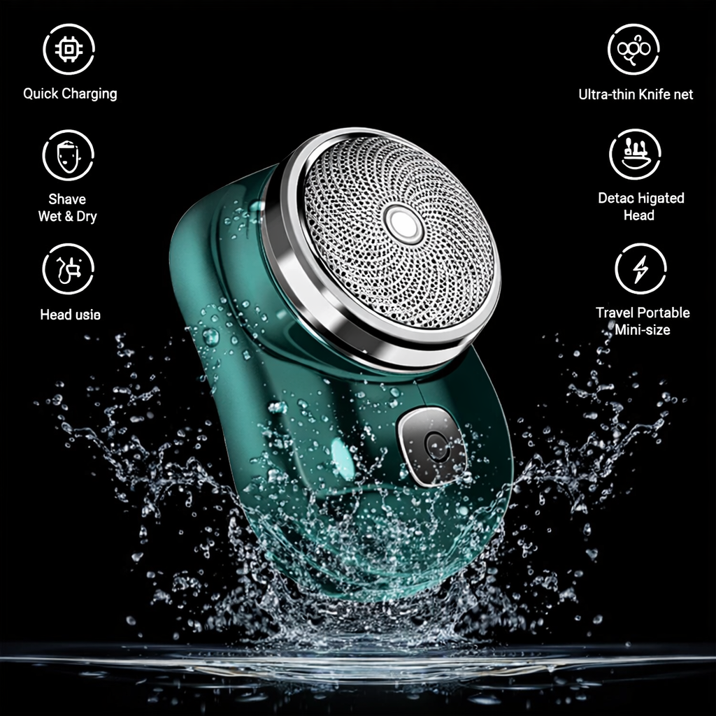 Rechargeable Mini Electric Shaver for Men – Portable & Powerful
