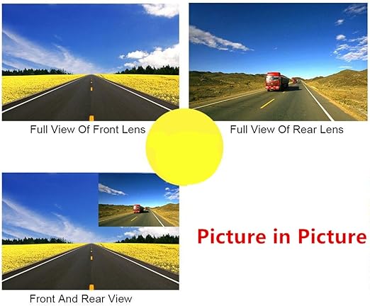 HD 1080P Car Dash Cam with Touchscreen & Rearview Camera – Vehicle Blackbox DVR