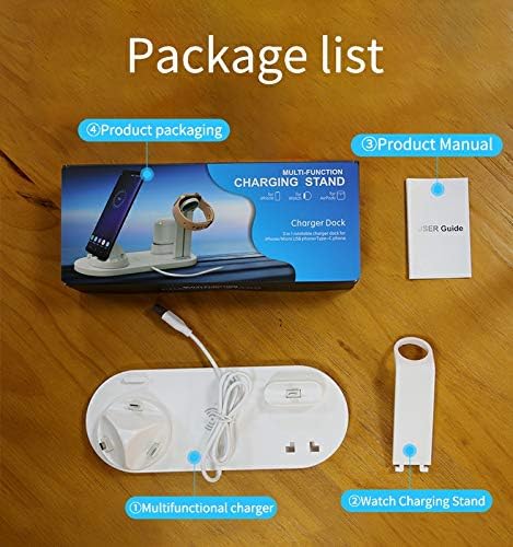 3-in-1 Multi-Function Charging Stand – Wireless Charger for iPhone, Android, iWatch & AirPods