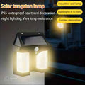 Double Head Solar Wall Light with Motion Sensor – Waterproof LED Lamp