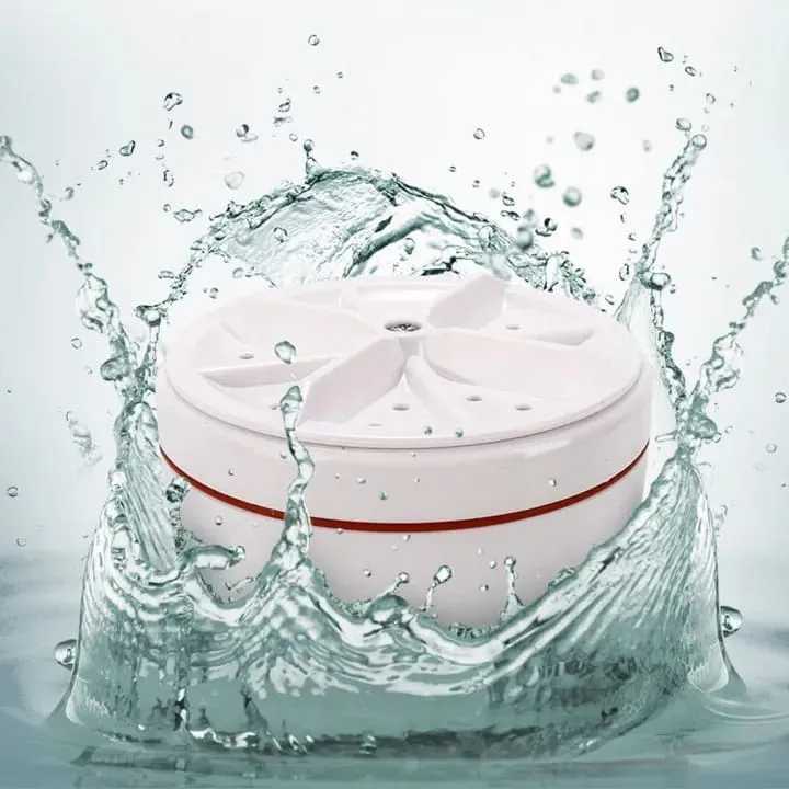 Portable Mini Washing Machine with Ultrasonic Turbo Cleaning